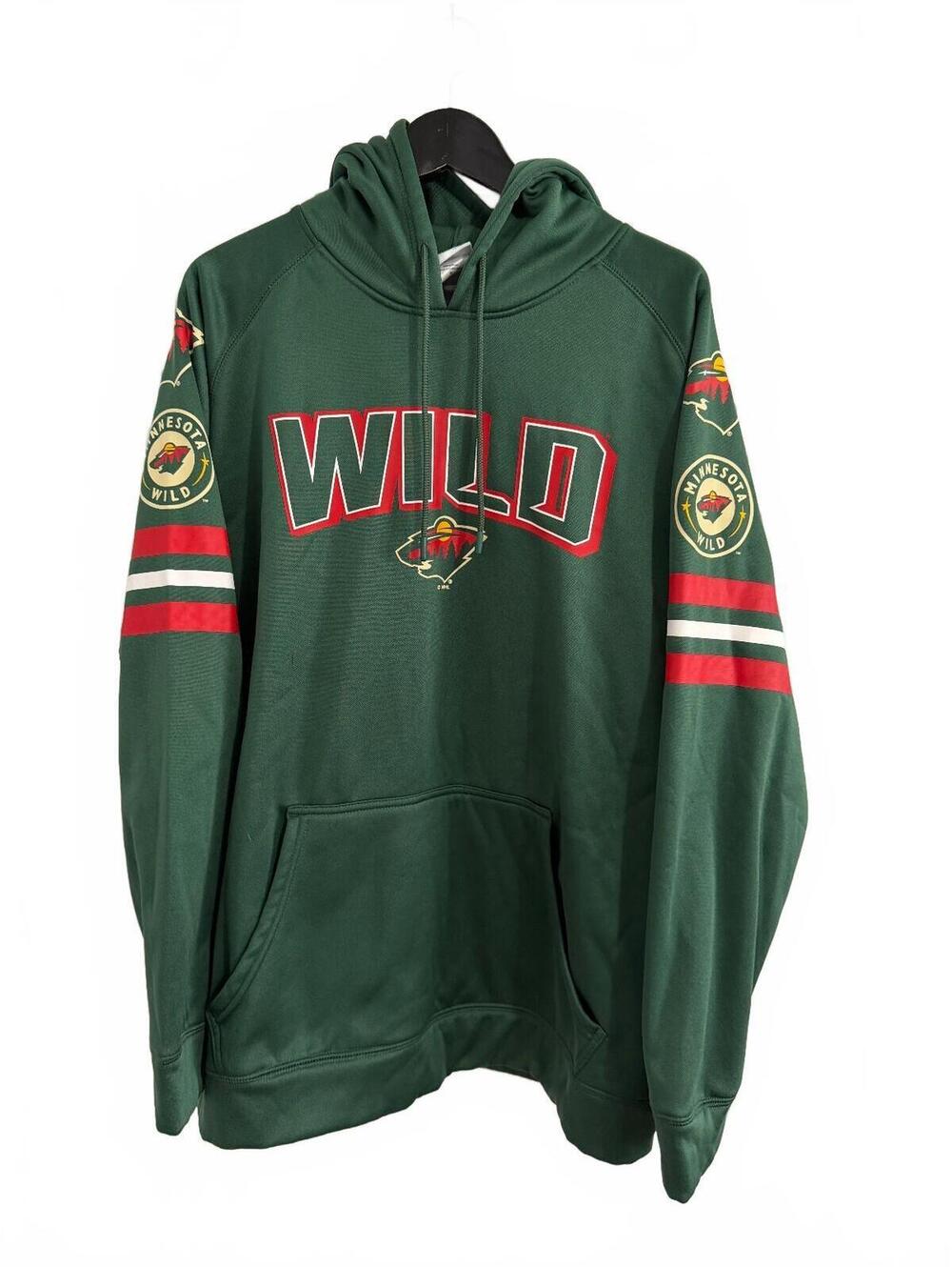 Minnesota Wild Green NHL Hockey Hoodie Sweatshirt Size XL